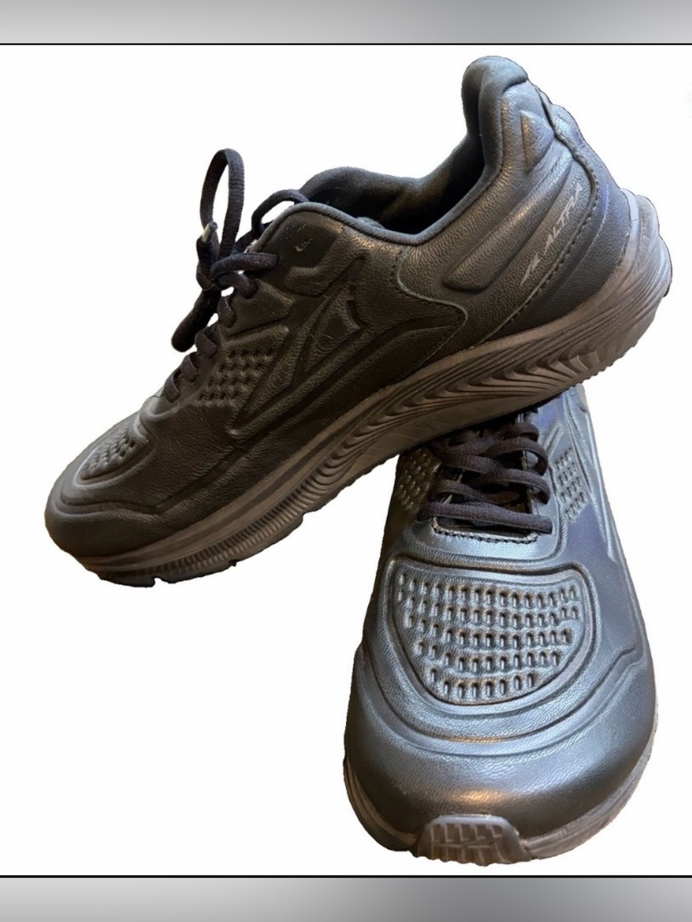 Altra Torin 5 Leather Men's 10.5 Black Work Running Shoes AL0A546X000 Zero Drop